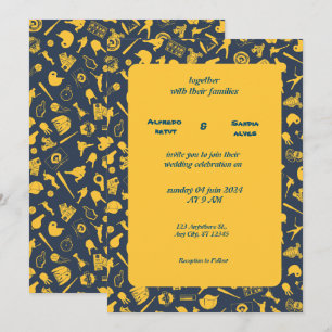 Baseball  love sports Theme Wedding Invitations