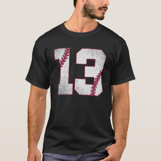 Baseball Lover 13Th Birthday Baseball Jersey 13 Ye T-Shirt