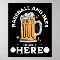 Baseball Lover Funny Quote Beer Lover Beer Drinkin