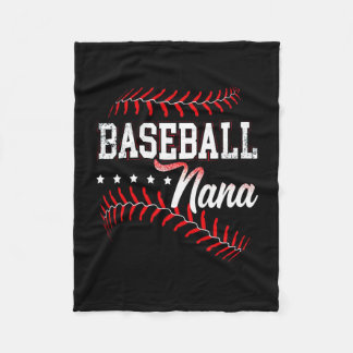 Baseball Lover | My Favorite Player Calls Me Nana Fleece Blanket