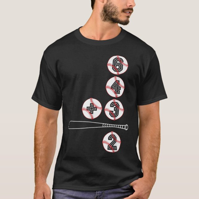 Baseball Lovers 6432 Double Play Ball T-Shirt (Front)