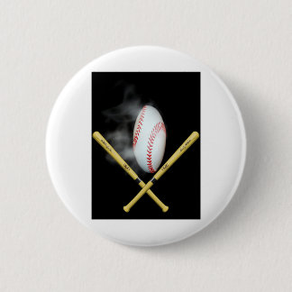 baseball lovers 6 cm round badge