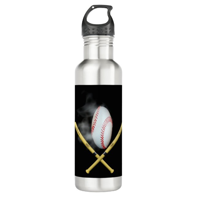 baseball lovers 710 ml water bottle (Front)
