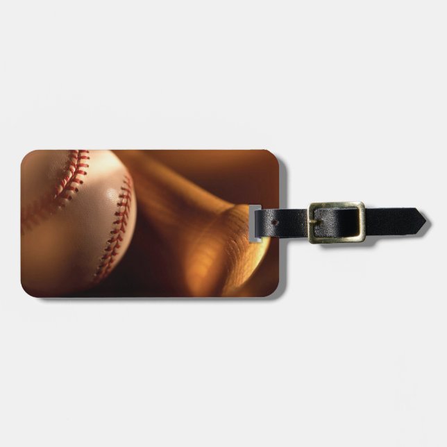 baseball luggage tag (Front Horizontal)