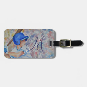 Baseball Luggage Tag