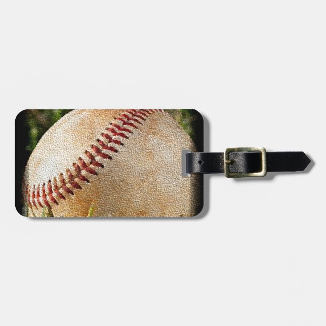 Baseball Luggage Tag (Front Horizontal)