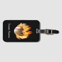 Baseball Luggage Tag : Baseball Bag Tag