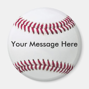 Baseball Magnet with Message