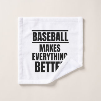 Baseball make everything better wash cloth