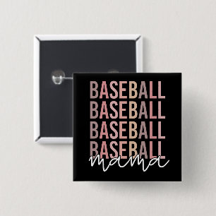 Baseball Mama   Baseball Mum Gifts 15 Cm Square Badge