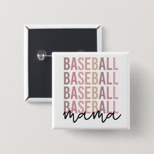 Baseball Mama   Baseball Mum Gifts 15 Cm Square Badge