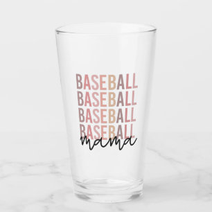 Baseball Mama Baseball Mum Gifts Glass