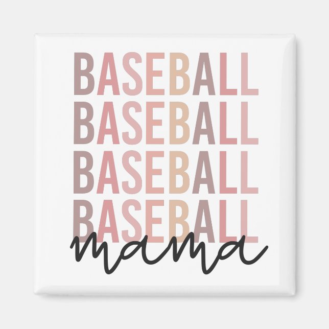 Baseball Mama | Baseball Mum Gifts Magnet (Front)
