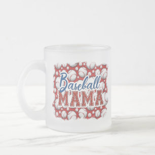 Baseball Mama Baseball Themed Frosted Mug