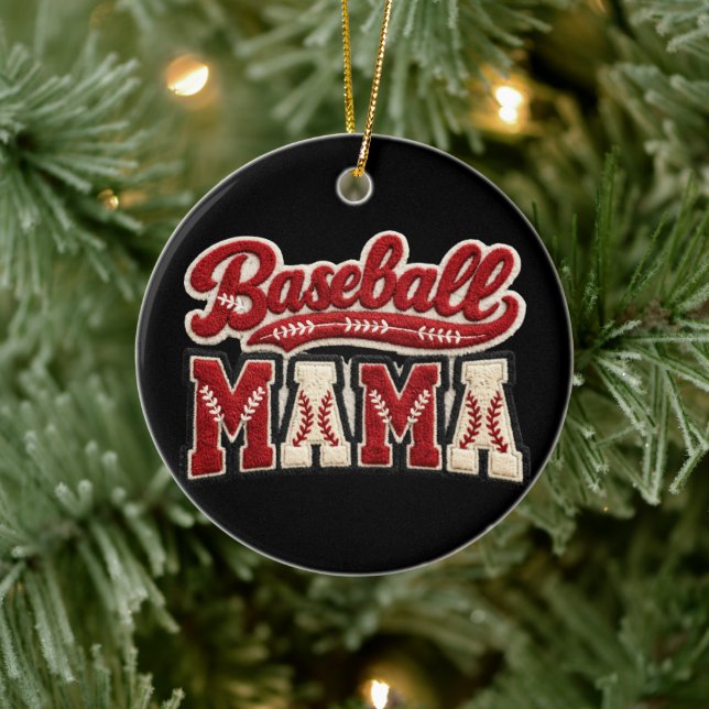 Baseball Mama Ceramic Tree Decoration (Tree)