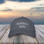 Baseball Mama Embroidered Hat<br><div class="desc">Celebrate your baseball mum era with this cute design featuring "baseball mama" in white embroidered lettering. Makes a great dugout mum gift or fundraiser item!</div>