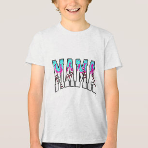 Baseball Mama Ice Cream Drip With Sprinkles Baseba Tri-Blend Shirt