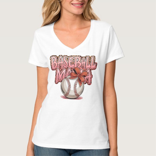 Baseball Mama T-Shirt (Front)