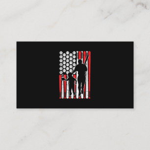 Baseball Matching Dad & Son Fars Day Baseball Business Card