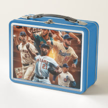 Baseball Metal Lunchbox