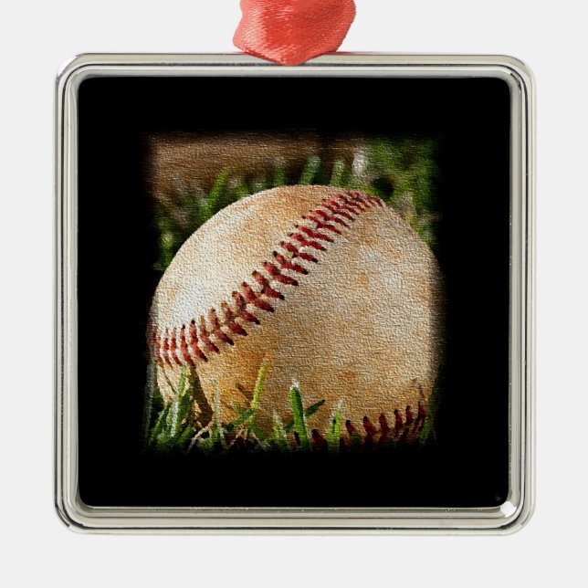 Baseball Metal Tree Decoration (Front)