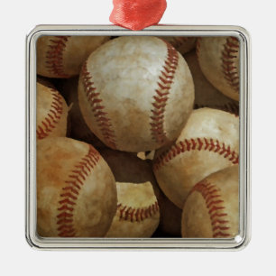 Baseball Metal Tree Decoration