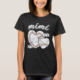 Baseball Mimi Heart Ball Cool Baseball Proud Grand T-Shirt