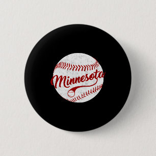 Baseball Minnesota Team Love Baseball National Pas 6 Cm Round Badge