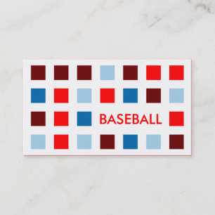 BASEBALL (mod squares) Business Card