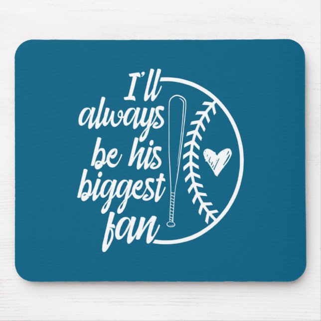 Baseball Mom Baseball Player Baseball Mouse Mat (Front)