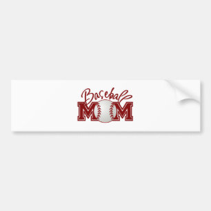 Baseball MOM Bumper Sticker