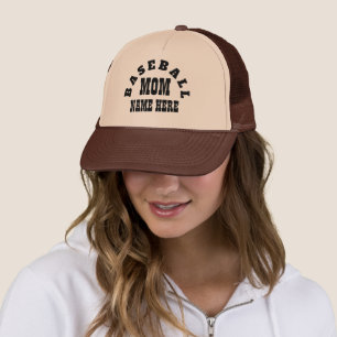 BASEBALL MOM EDITABLE  TRUCKER HAT