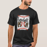 Baseball Mom Leopard Funny Softball Mom Mother's D