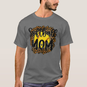 Baseball Mom Leopard Tee Softball Mama Mother's Da