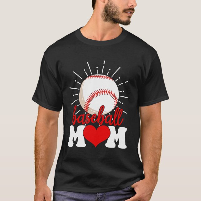 Baseball Mom Mama Mother s Day Sport T-Shirt (Front)