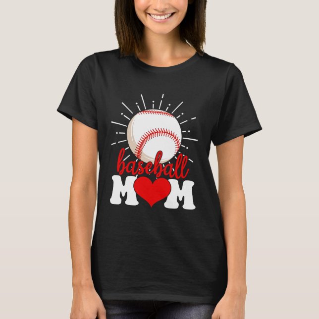 Baseball Mom Mama Mother s Day Sport T-Shirt (Front)