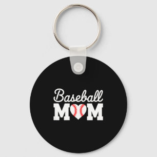 Baseball mom shirt women baseball heart mothers da key ring