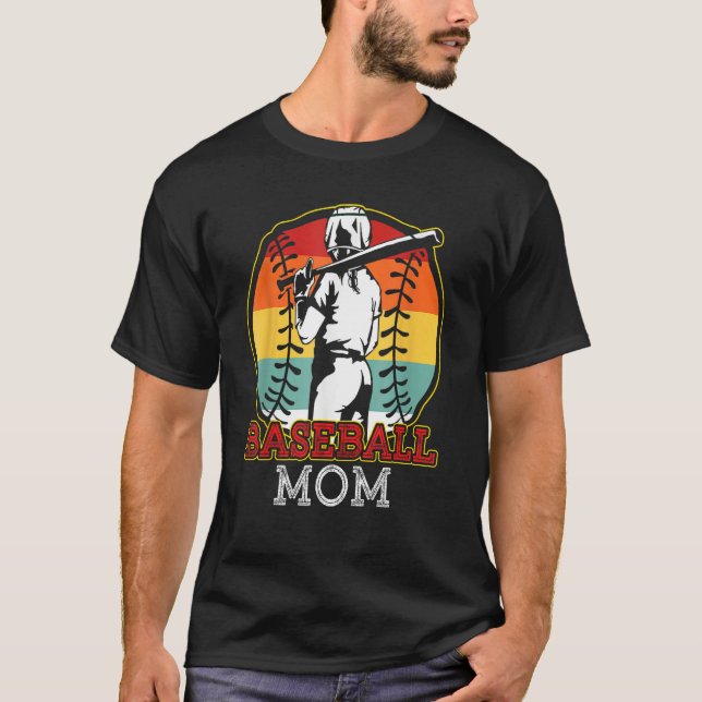 Baseball Mom Softball Mother Team Sports  For Wome T-Shirt (Front)