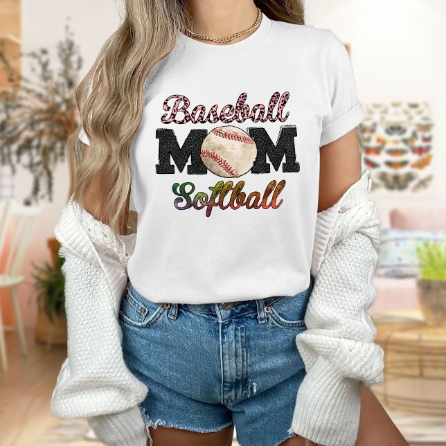 Baseball Mom Softball T-Shirt, Gift Mom T-Shirt (Creator Uploaded)
