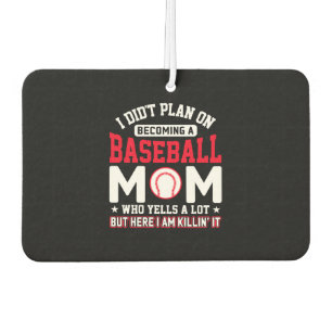 BASEBALL MOM TSHIRT CAR AIR FRESHENER
