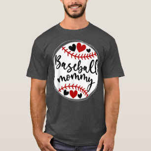 Baseball Mommy For Grandma Women Mother's Day  T-Shirt