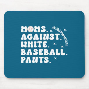 Baseball Moms Baseball Game Day Artwork Mouse Mat