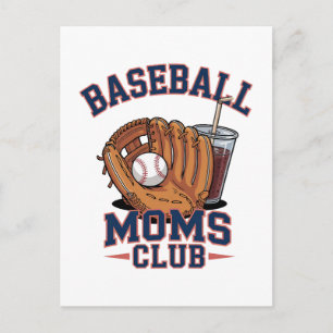Baseball Moms Club Mother's Day Holiday Postcard
