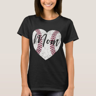 Baseball Mother's Day Gift Mummy Mum Mama Women Cu T-Shirt