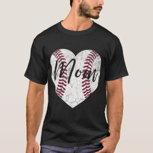 Baseball Mother's Day Gift Mummy Mum Mama Women Cu T-Shirt