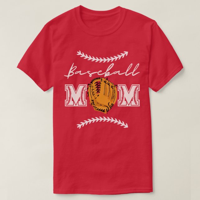 Baseball Mum 15 T-Shirt (Design Front)