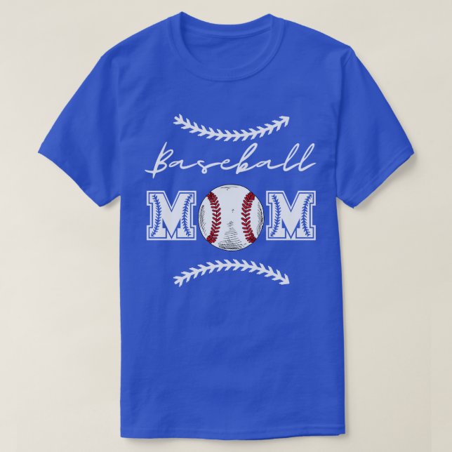 Baseball Mum 17 T-Shirt (Design Front)