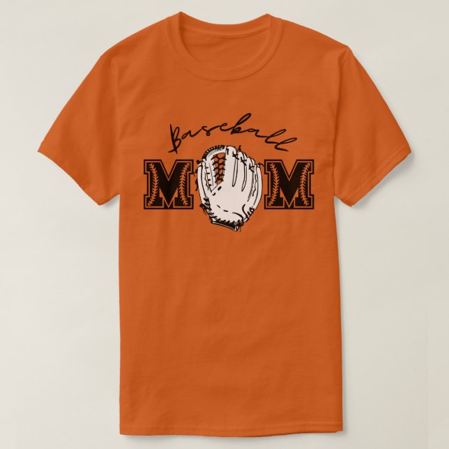 Baseball Mum 27 T-Shirt (Design Front)