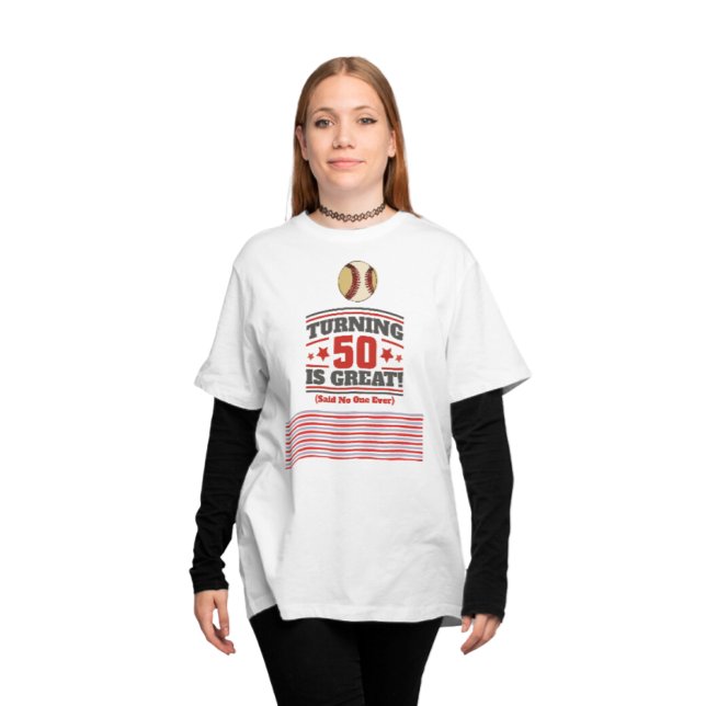 Baseball mum 50th Birthday   T-Shirt (Creator Uploaded)