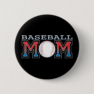 Baseball Mum 6 Cm Round Badge
